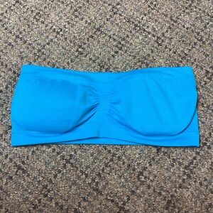 SO Seamless Blue Padded Bandeau Strapless Bra * Size XS